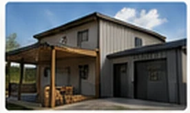 Metal garage building